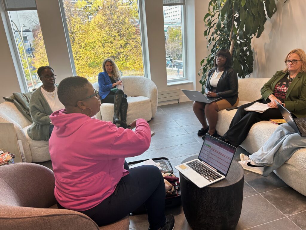Marketing workshop provider in Canada facilitating a live session for entrepreneurs